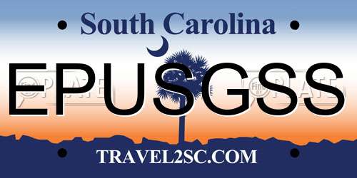 EPUSGSS South Carolina License Plate
