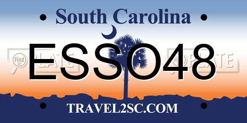ESSO48 South Carolina License Plate