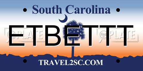 ETBETTT South Carolina License Plate