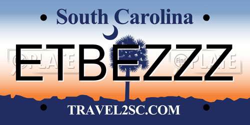 ETBEZZZ South Carolina License Plate