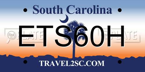 ETS60H South Carolina License Plate