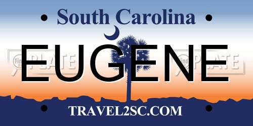 EUGENE South Carolina License Plate