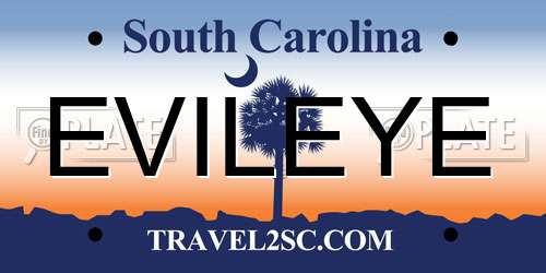 EVILEYE South Carolina License Plate