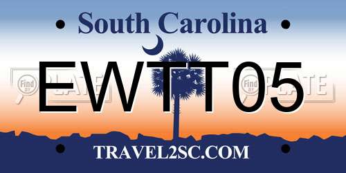 EWTT05 South Carolina License Plate