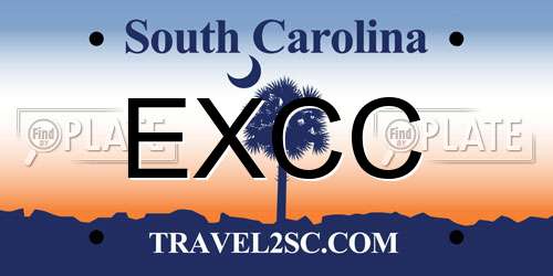 EXCC South Carolina License Plate