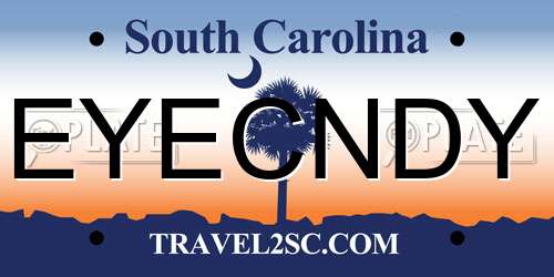 EYECNDY South Carolina License Plate
