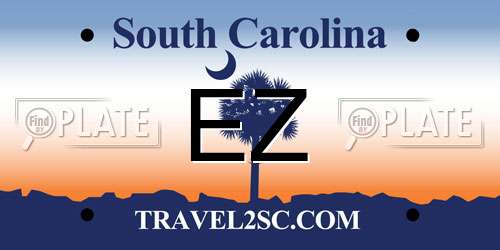 EZ South Carolina License Plate