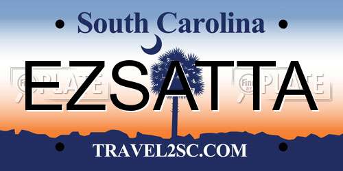 EZSATTA South Carolina License Plate