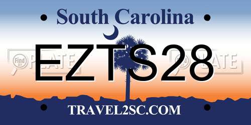 EZTS28 South Carolina License Plate