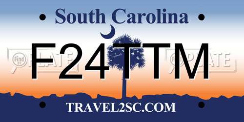 F24TTM South Carolina License Plate