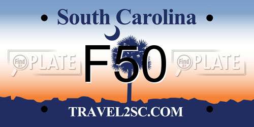 F50 South Carolina License Plate