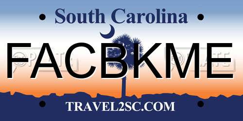 FACBKME South Carolina License Plate