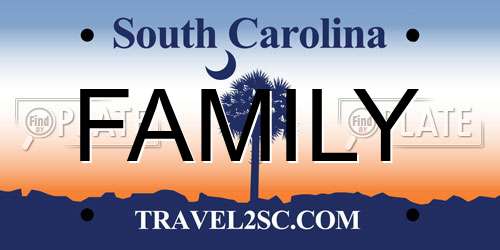 FAMILY South Carolina License Plate