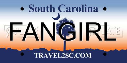 FANGIRL South Carolina License Plate