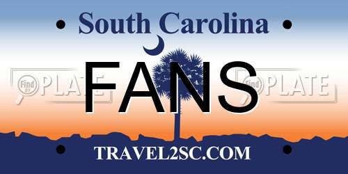FANS South Carolina License Plate