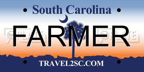 FARMER South Carolina License Plate