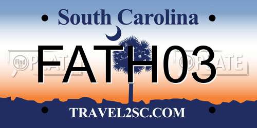 FATH03 South Carolina License Plate