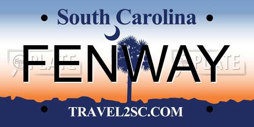 FENWAY South Carolina License Plate