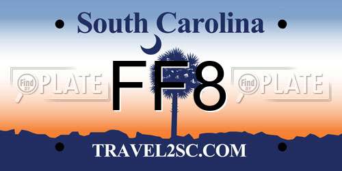 FF8 South Carolina License Plate