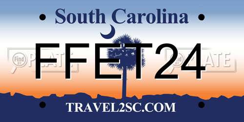 FFET24 South Carolina License Plate