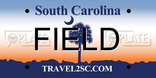 FIELD South Carolina License Plate