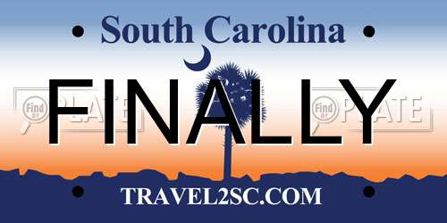 FINALLY South Carolina License Plate