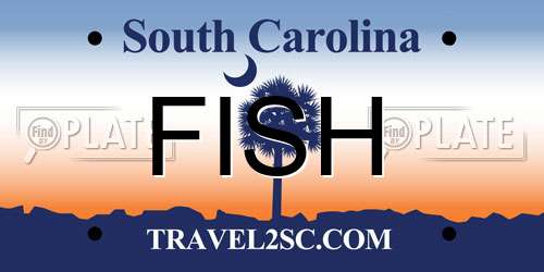 FISH South Carolina License Plate