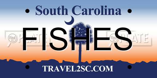 FISHES South Carolina License Plate