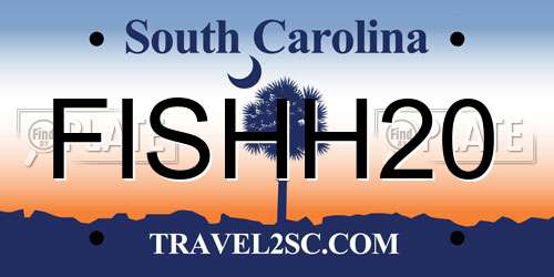 FISHH20 South Carolina License Plate