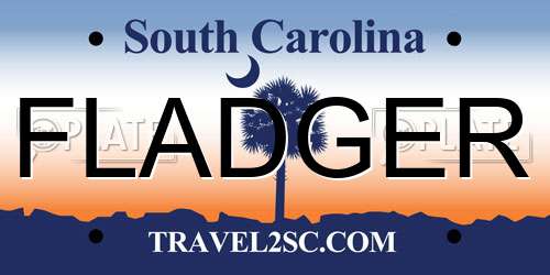 FLADGER South Carolina License Plate