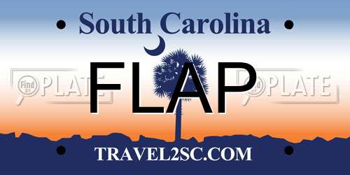 FLAP South Carolina License Plate