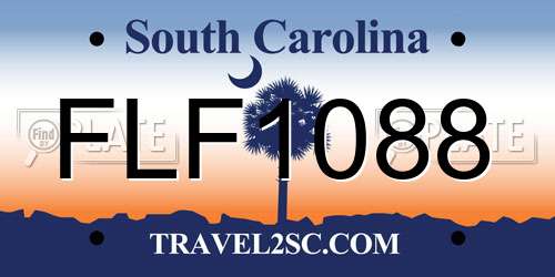 FLF1088 South Carolina License Plate