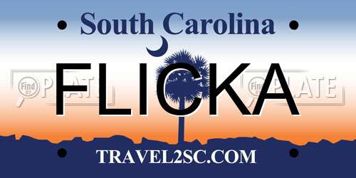 FLICKA South Carolina License Plate