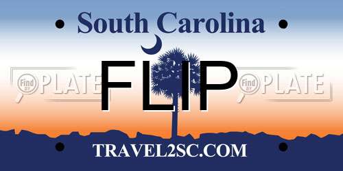 FLIP South Carolina License Plate