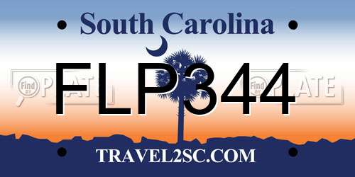 FLP344 South Carolina License Plate