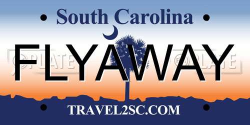 FLYAWAY South Carolina License Plate