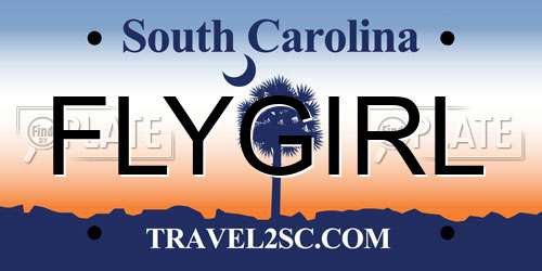 FLYGIRL South Carolina License Plate