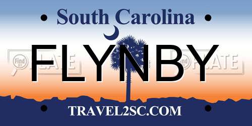 FLYNBY South Carolina License Plate