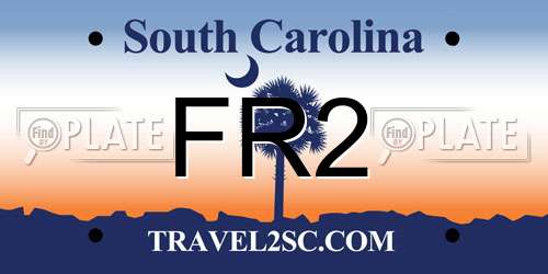 FR2 South Carolina License Plate