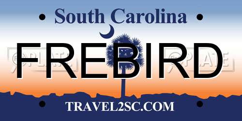 FREBIRD South Carolina License Plate