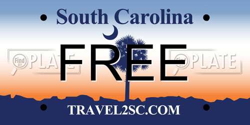 FREE South Carolina License Plate