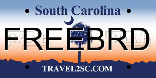 FREEBRD South Carolina License Plate
