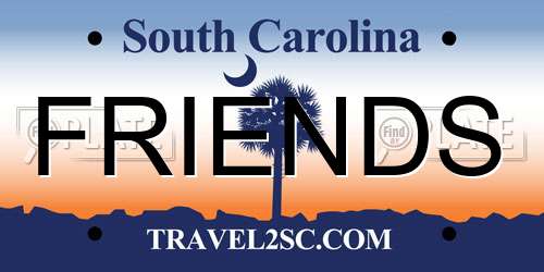 FRIENDS South Carolina License Plate