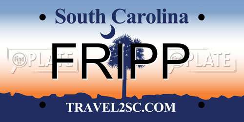 FRIPP South Carolina License Plate