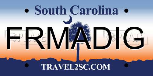 FRMADIG South Carolina License Plate