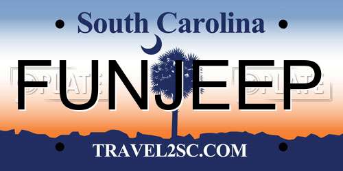 FUNJEEP South Carolina License Plate