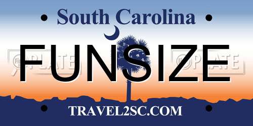 FUNSIZE South Carolina License Plate