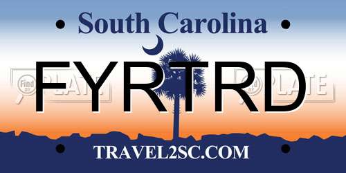 FYRTRD South Carolina License Plate