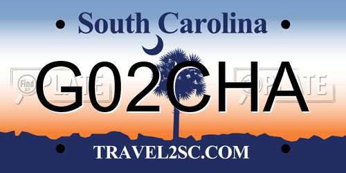 G02CHA South Carolina License Plate