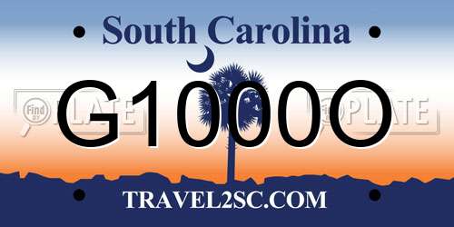 G1000O South Carolina License Plate